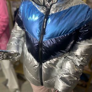 Juicy Couture Women's Silver and Blue Jacket